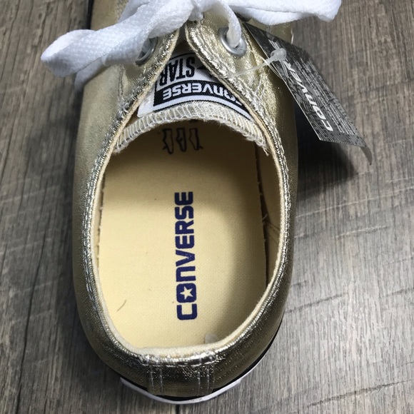 NWT Converse Ctas OX Light Gold M AUTHENTIC - Picture 7 of 7